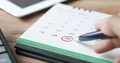 A calendar with a marked date, symbolising the deadline for redenominating company capital